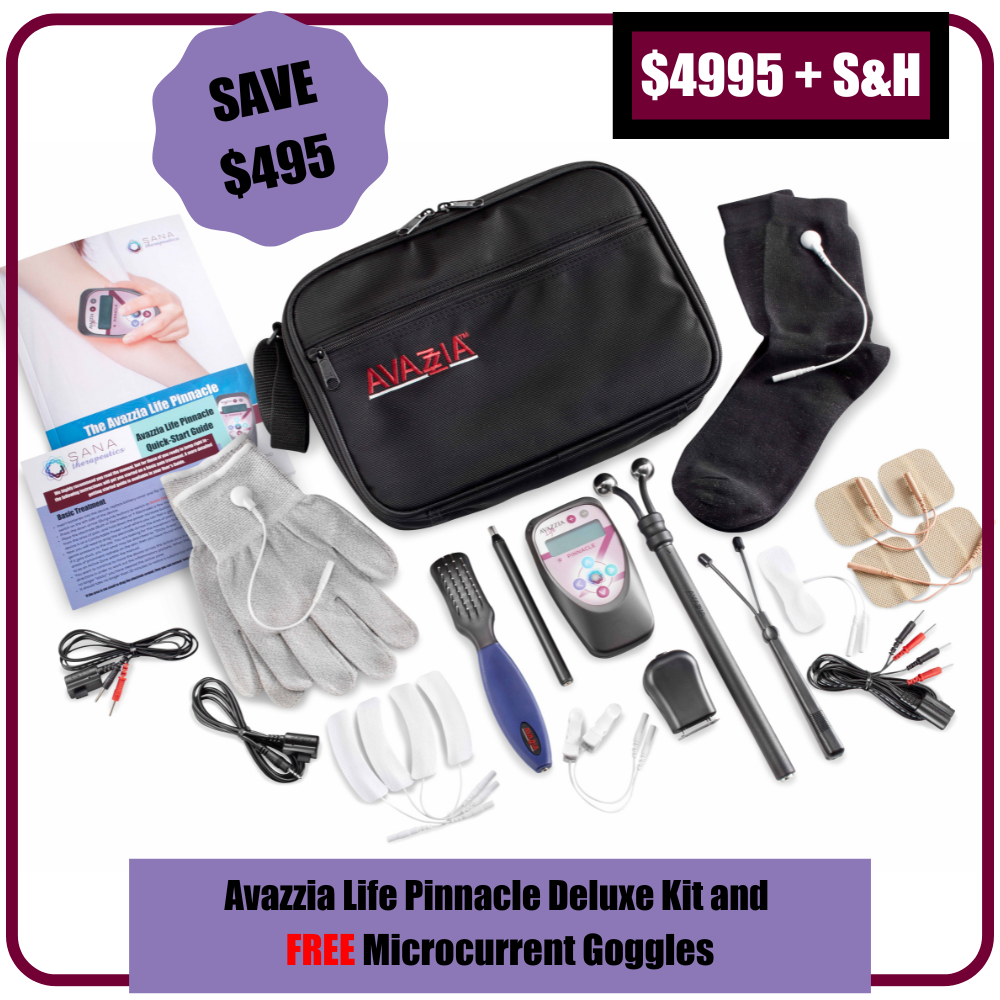 Avazzia Life Pinnacle Deluxe Kit with FREE Microcurrent Goggles